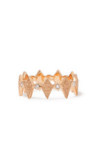 Sandblast Mosaic Ring, 18k Pink Gold & Morocco Diamond